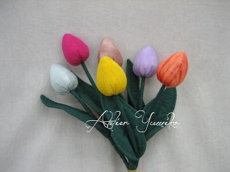 むら染めのチューリップ