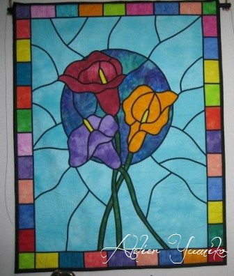 ステンドグラスキルトのカラー