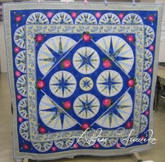 マリナーズコンパスのベッドカバー