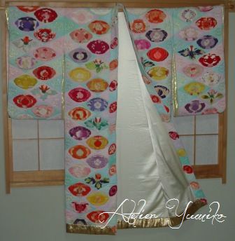 うち掛け 牡丹（日本の文様）